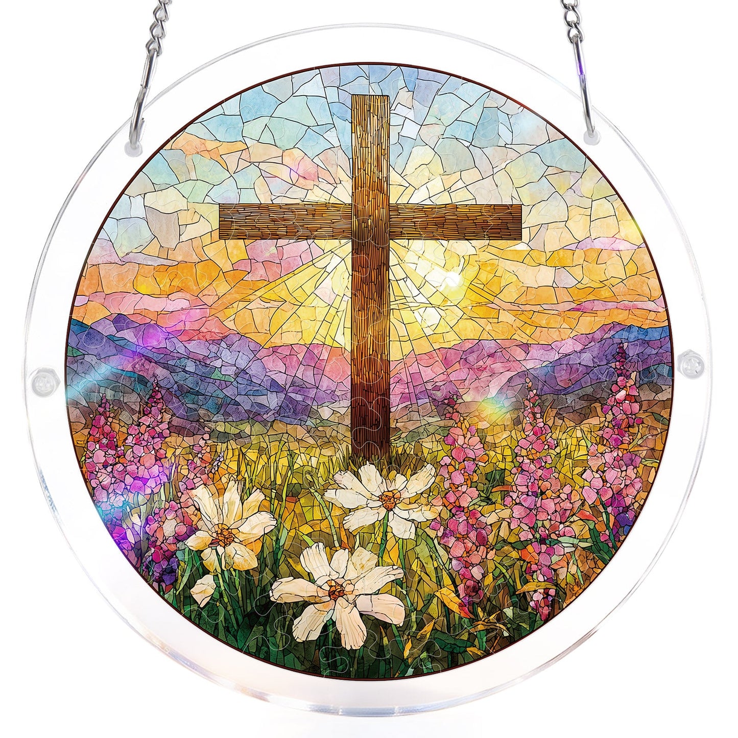 Garten des Heiligen Lichts Lichtf?nger-Acrylfensterkunst