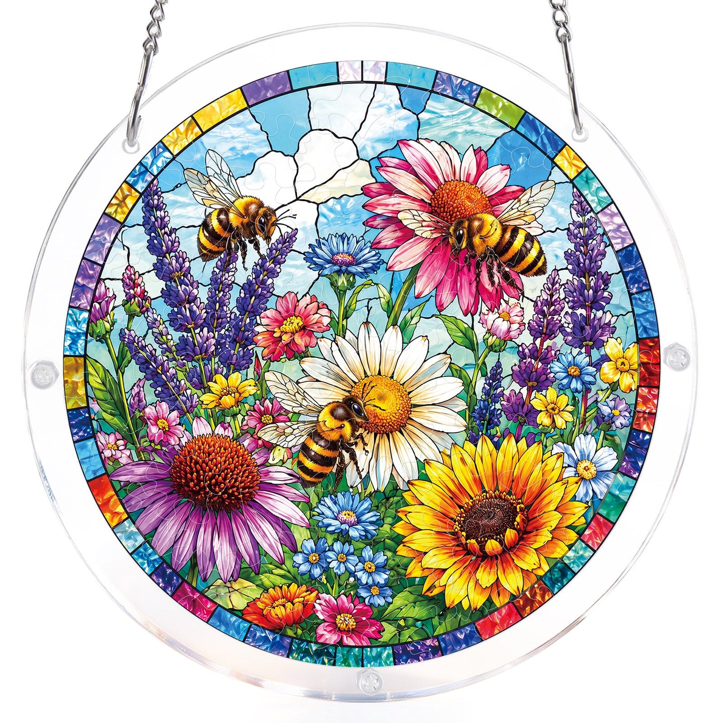 Bienengarten-Bl¨¹tenlicht-Sonnenf?nger-Acrylfensterkunst