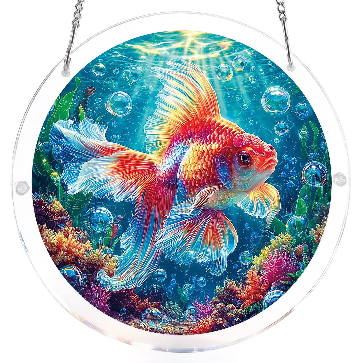 Starflame Goldfisch-Lichtf?nger ¨C Acryl-Fensterkunst