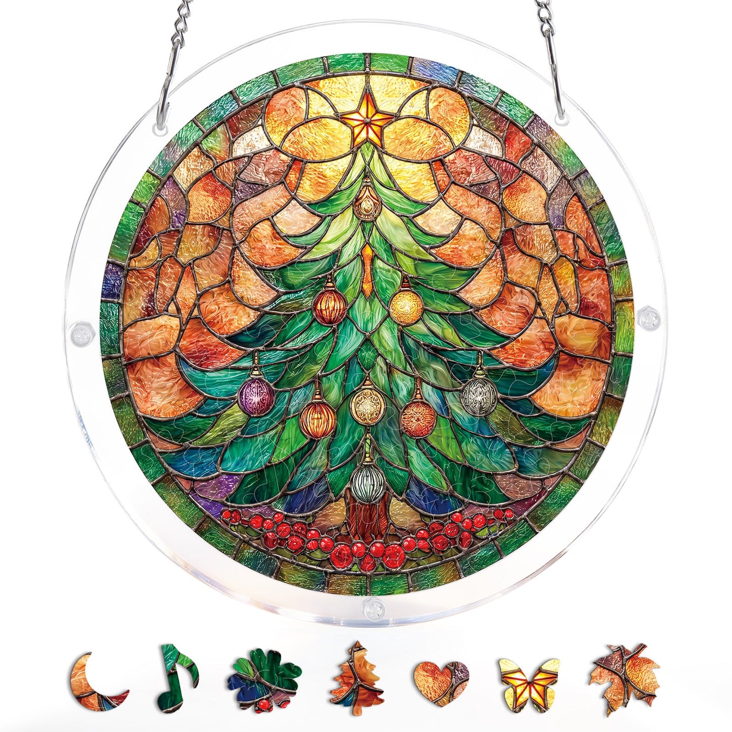 Weihnachtsleuchtbaum-Sonnenf?nger ¨C Acrylfensterkunst