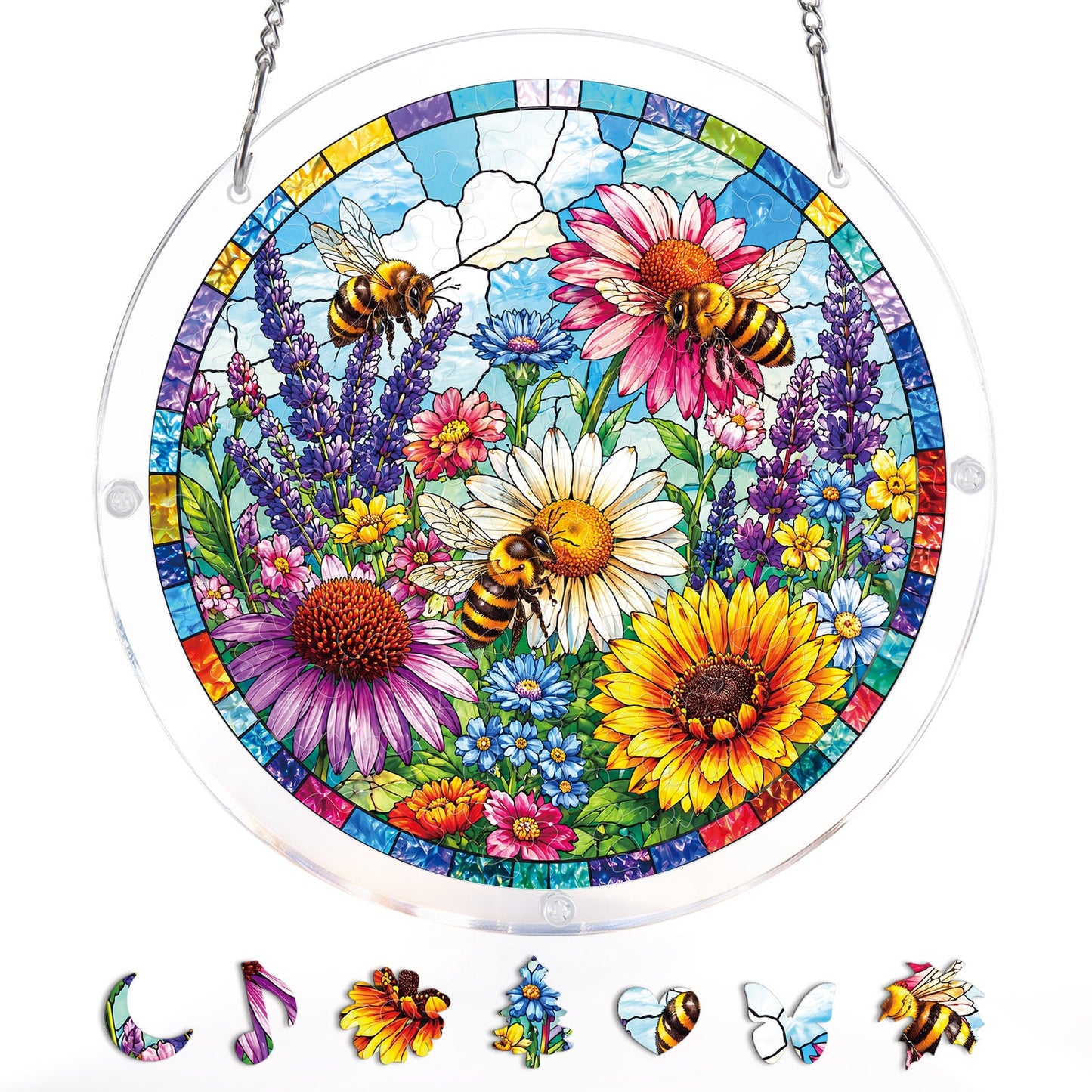 Bienengarten-Bl¨¹tenlicht-Sonnenf?nger-Acrylfensterkunst