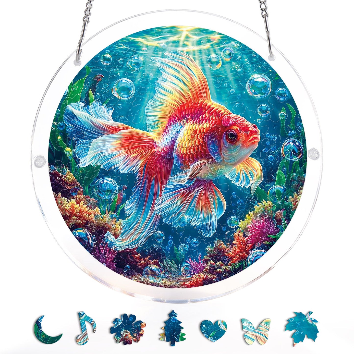 Starflame Goldfisch-Lichtf?nger ¨C Acryl-Fensterkunst