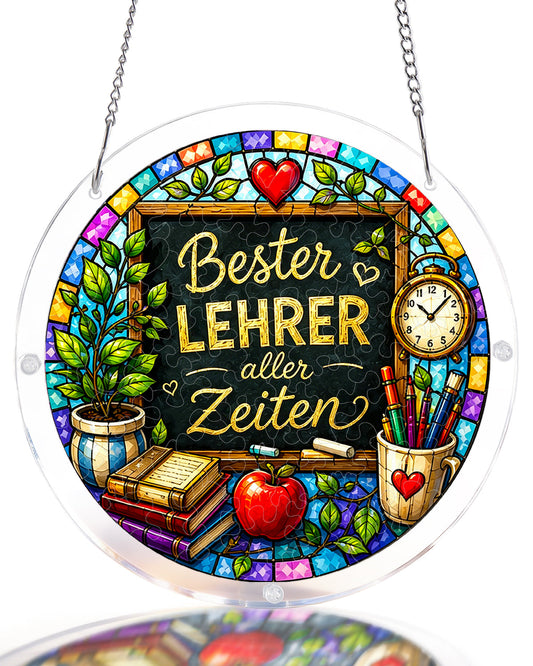 DE M?nnlicher Lehrer Lichtf?nger-Acrylfensterkunst