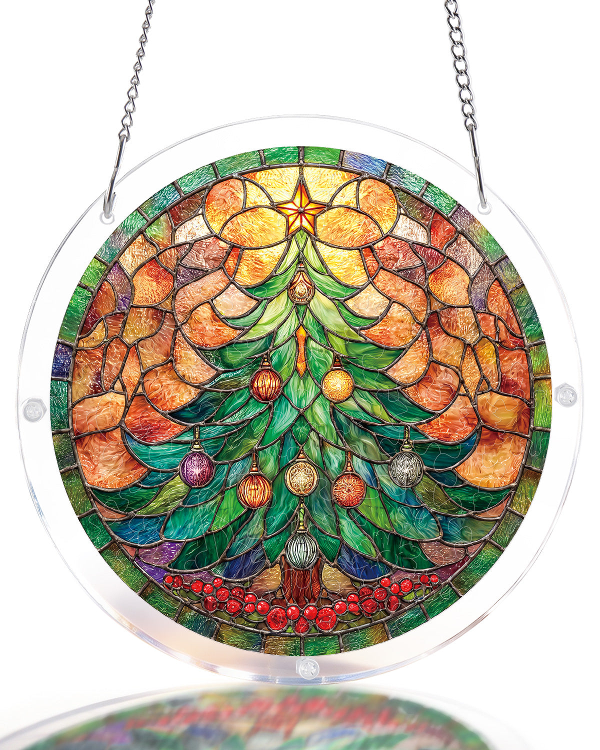 Weihnachtsleuchtbaum-Sonnenf?nger ¨C Acrylfensterkunst
