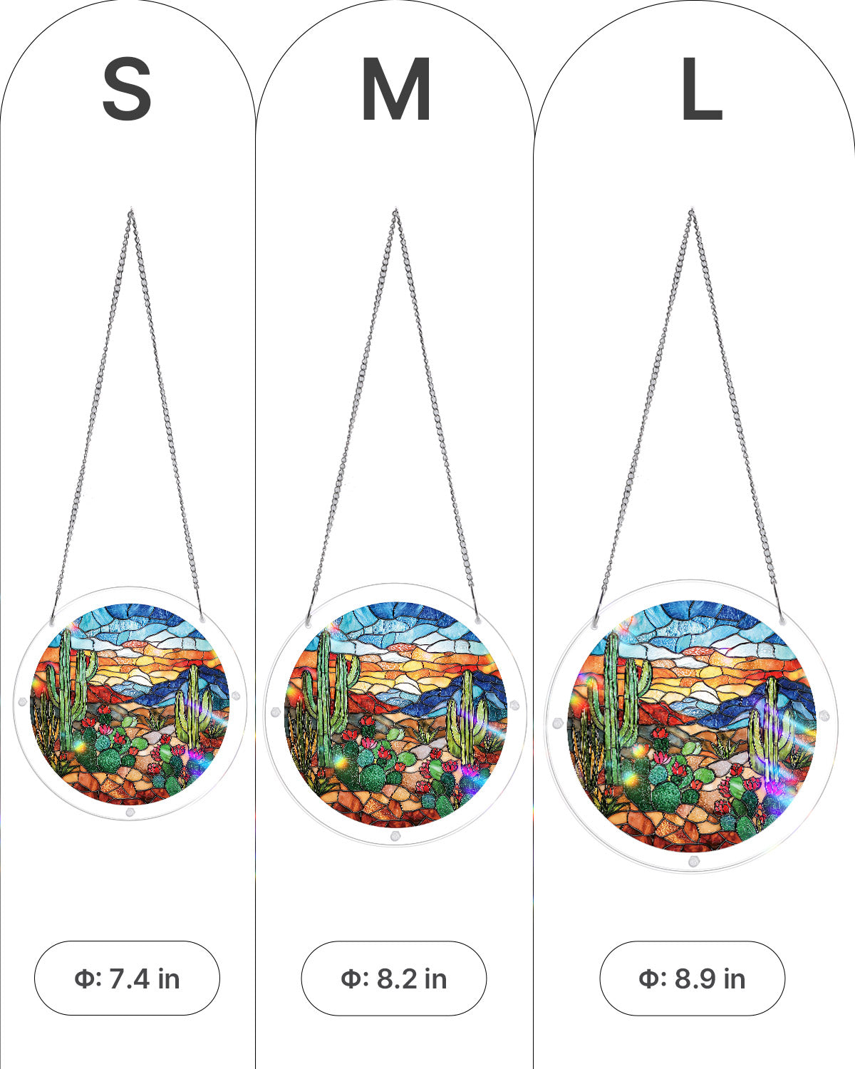 W¨¹stenkaktus-Lichtf?nger aus Acryl f¨¹r Fenster