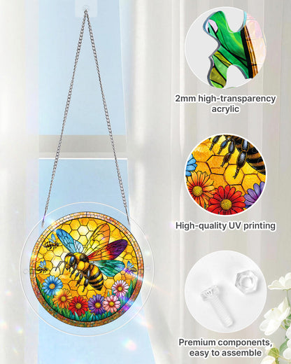 Sonnenstrahl-Biene-Licht-Sonnenf?nger-Acrylfensterkunst