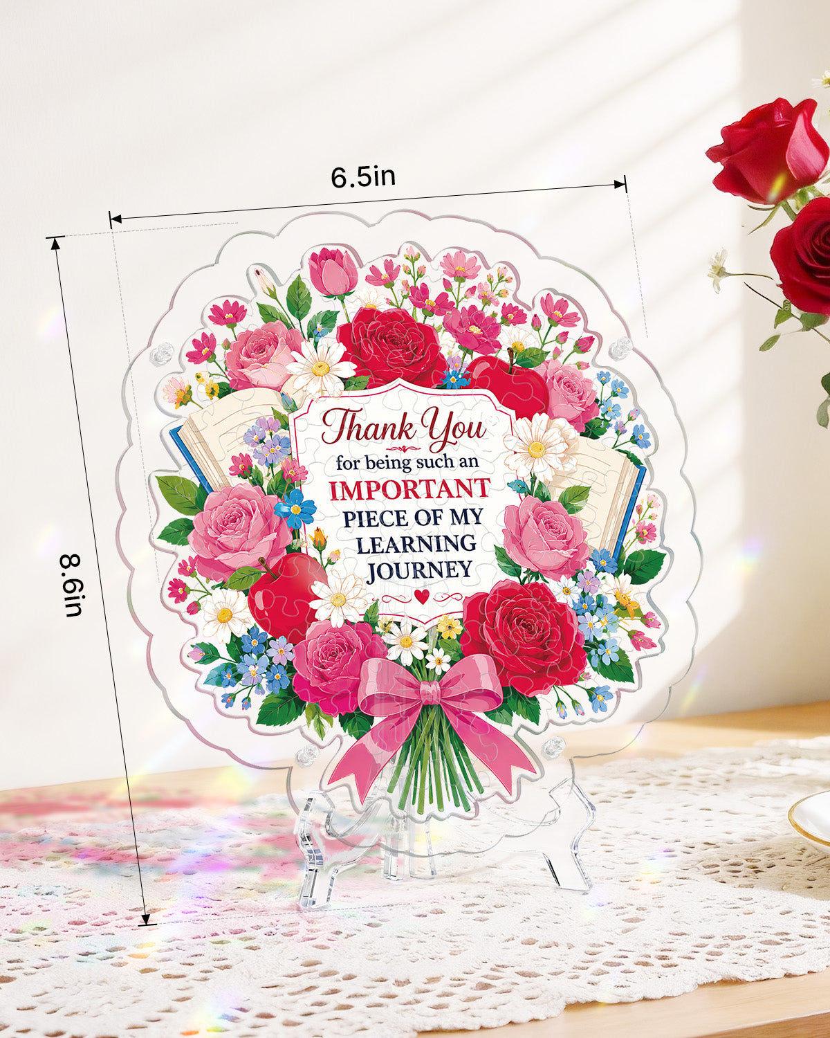 Acrylic Tabletop Suncatcher‑ Thank You Teacher