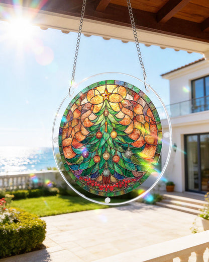 Weihnachtsleuchtbaum-Sonnenf?nger ¨C Acrylfensterkunst