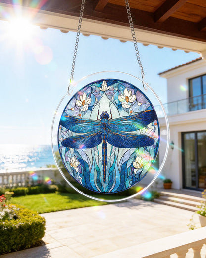 Mondlicht-Libellen-Licht-Suncatcher ¨C Acrylfensterkunst