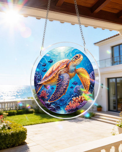 Starsea Schildkr?ten Lichtf?nger-Acryl Fensterkunst