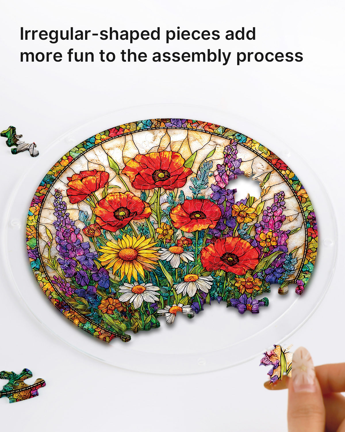 Wildblumen-Garten-Lichtf?nger ¨C Fensterkunst aus Acryl
