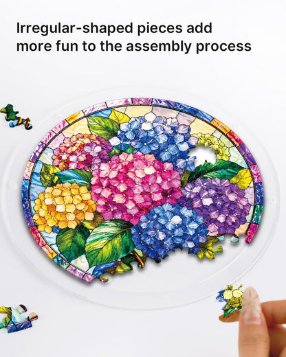 Full Bloom Hydrangea Acrylic Window Suncatcher