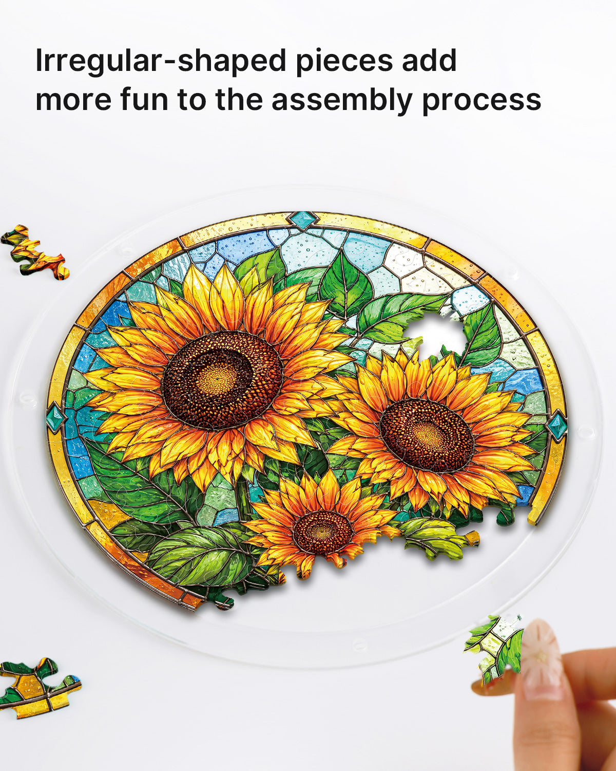 Sonnenblumenstrahlenf?nger-Acrylfensterkunst