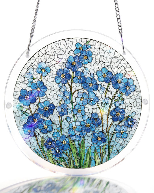 Azure Bloom Fl¨¹stern Licht Sonnenf?nger-Acrylfensterkunst