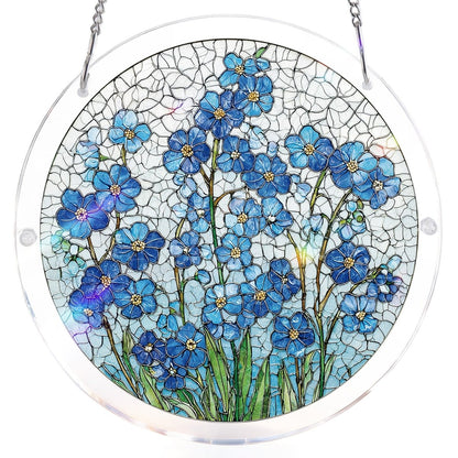 Azure Bloom Fl¨¹stern Licht Sonnenf?nger-Acrylfensterkunst