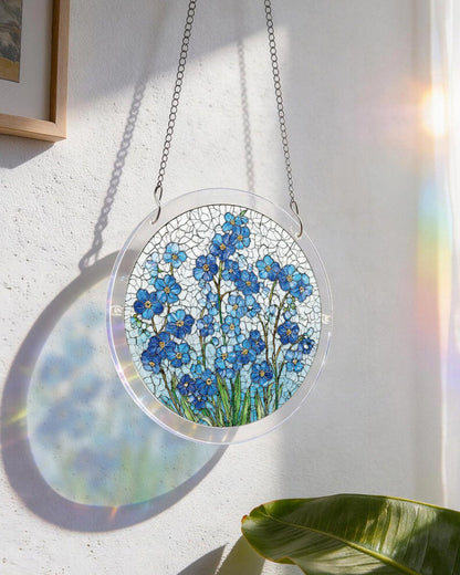 Azure Bloom Fl¨¹stern Licht Sonnenf?nger-Acrylfensterkunst