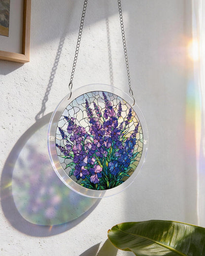 Violettgarten Anmutiges Licht-Sonnenf?nger ¨C Acrylfensterkunst