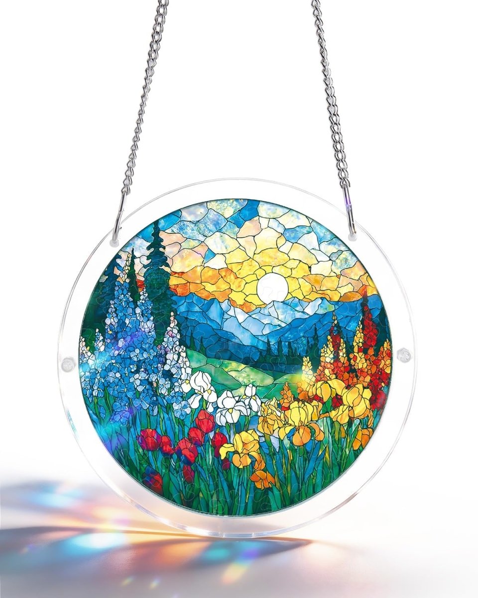 Morgend?mmerungsbl¨¹te Meereslicht Sonnenf?nger-Acrylfensterkunst