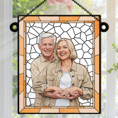 Love You More Every Day - Personalized Window Hanging Suncatcher