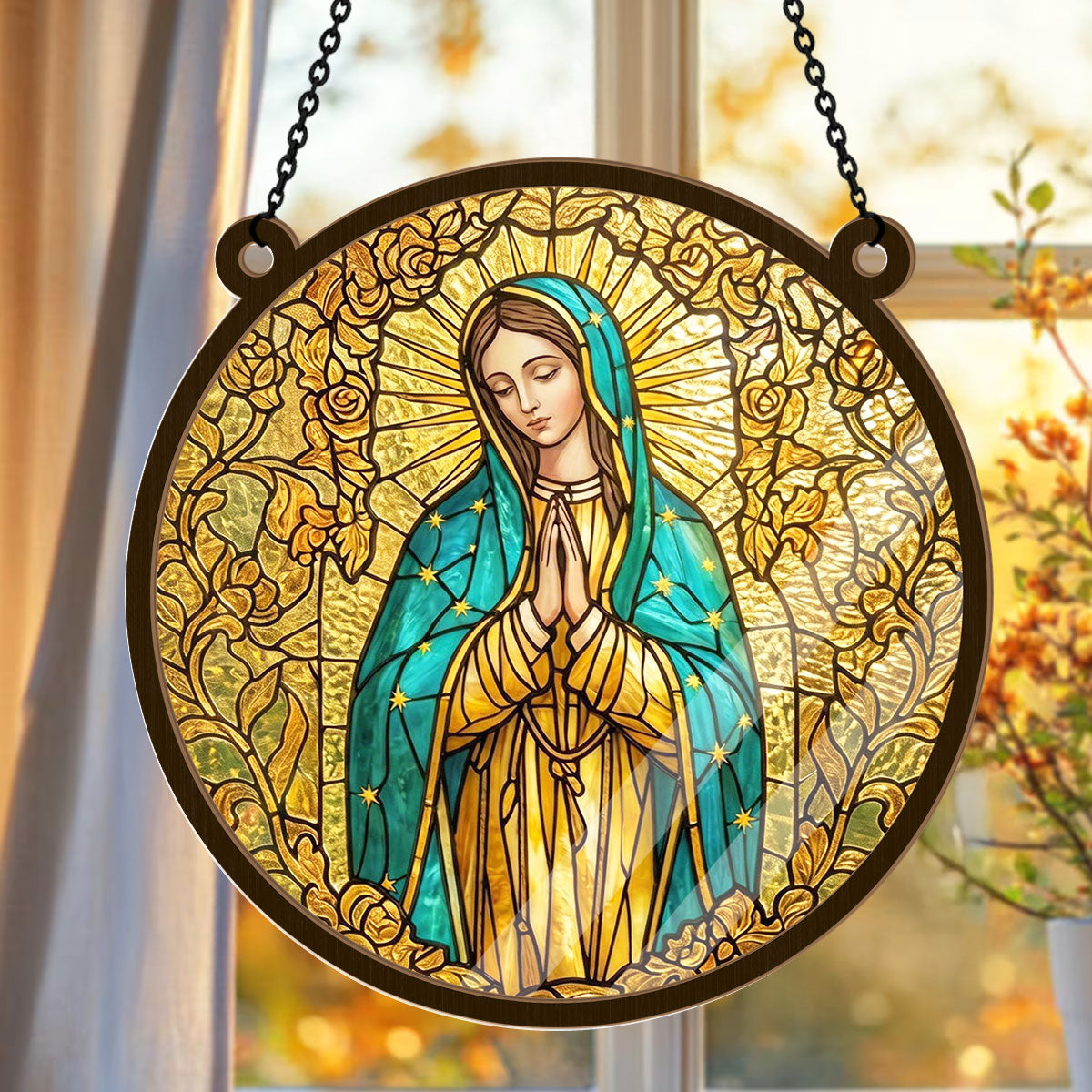 Sacred Virgin Mary -  Window Hanging Suncatcher