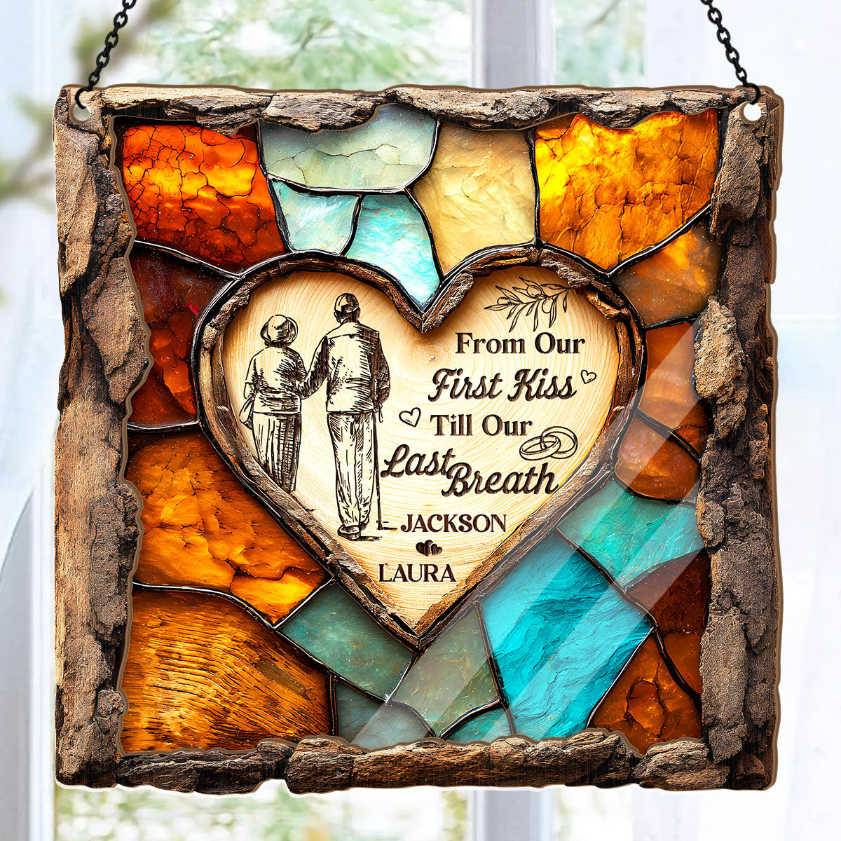 Rooted In Love - Personalized Window Hanging Suncatcher